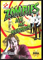 Sega Genesis Zombies Ate My Neighbors Front CoverThumbnail